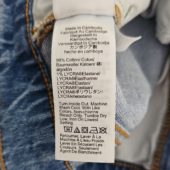 J. Crew Blue Ankle Cropped Jeans Size 27 Raw Hem - Picture 11 of 11